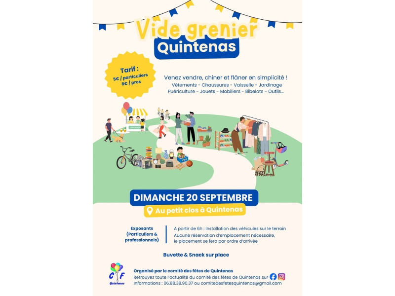 Vide-grenier à Quintenas