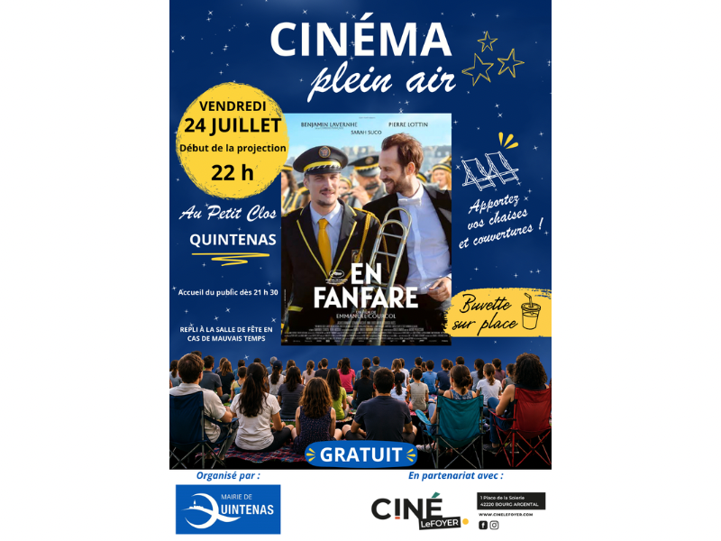 Cinéma plein air à Quintenas