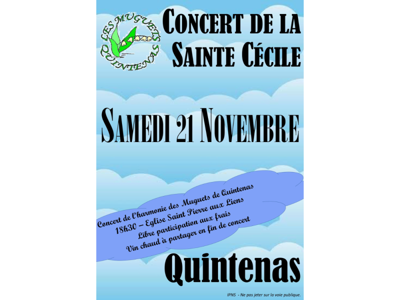 CONCERT DE LA SAINTE CÉCILE